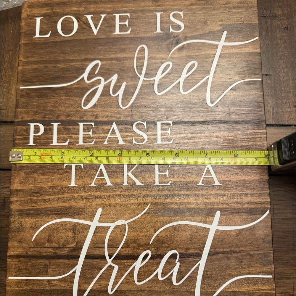 Rustic Brown Decor Sign - Picture 2 of 3